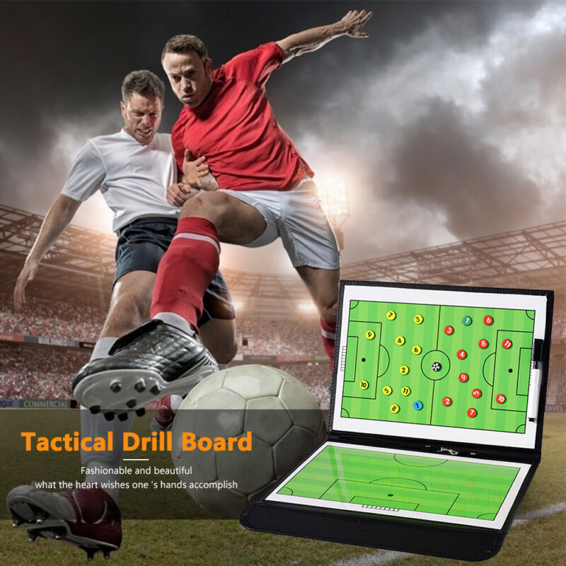 1 Set 53cm Portable Foldable Magnetic Football Tactical Coaching Clipboard