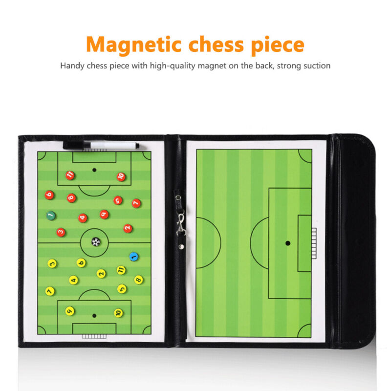 1 Set 53cm Portable Foldable Magnetic Football Tactical Coaching Clipboard