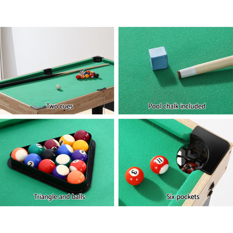 10-in-1 Foosball Table Soccer Hockey Pool Shuffeboad Combo Game