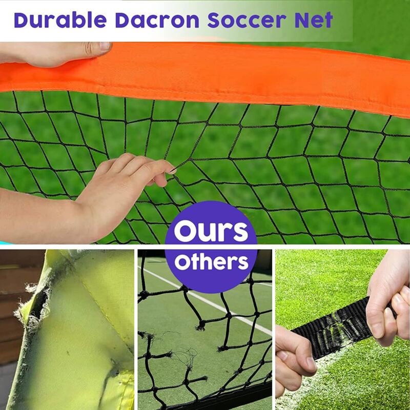 Football Portable Training Goal Set For Outdoor Practice w/Carry Bag